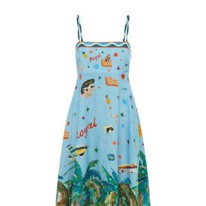ALÉMAIS and artist Adam Lester's All Aboard dress
